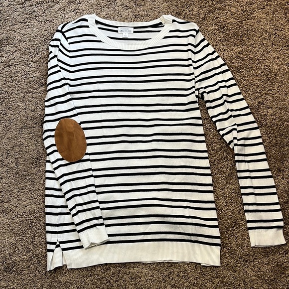 Market & Spruce Sweater with Elbow Pads - Picture 1 of 4